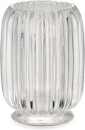 VanEnjoy Clear Toothbrush Cup Glass Toothbrush Holder for Bathroom, Unique Toothbrush Holder