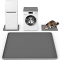 NAMTSO Mini Fridge Silicone Mat, 24"x24" Floor Protector Drip Tray, Grey