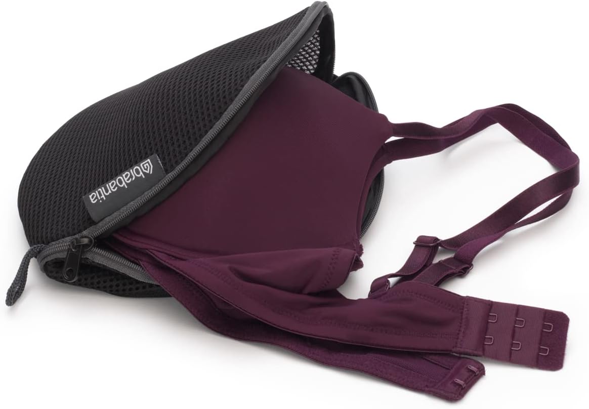 Brabantia Mesh Zip Up Laundry Bra Washing Machine Delicates, Organizer Travel Bags, 1 Pack, Black