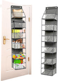 6-Shelf Over The Door Hanging Storage Closet Organizer (Grey)