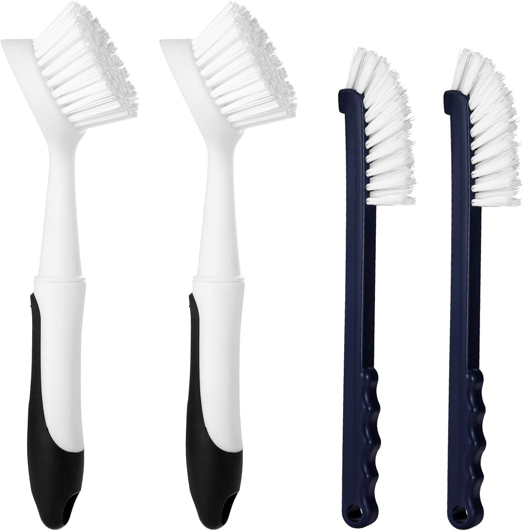 Dish Brush 2 Pack Dish Scrub Brush and 2 Pack Grout Brush