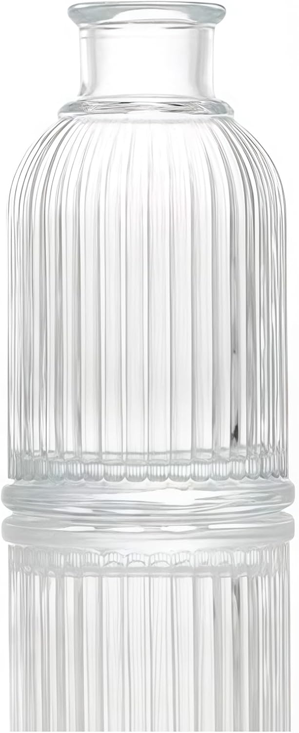 Glass Diffuser Bottles 3.8 High 100ml 3.4 Fl Oz Round Aroma Bottles Diffusers Vase Fragrance Accessories Use for DIY Replacement Reed Diffuser Sets Craft Projects Wedding Party