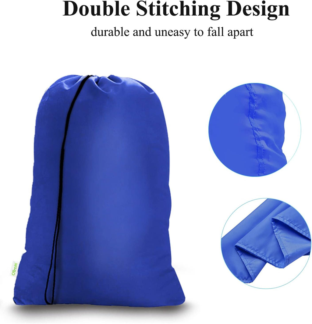 OTraki 2Pack Laundry Bag, Drawstring Laundry Basket Hamper Line Bag