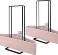 2 Pack Hanger Storage Stacker Stand, Organizer for Laundry Room Closet, Space Saving, Portable, Sturdy, Adult & Child Hangers, Tidy Room