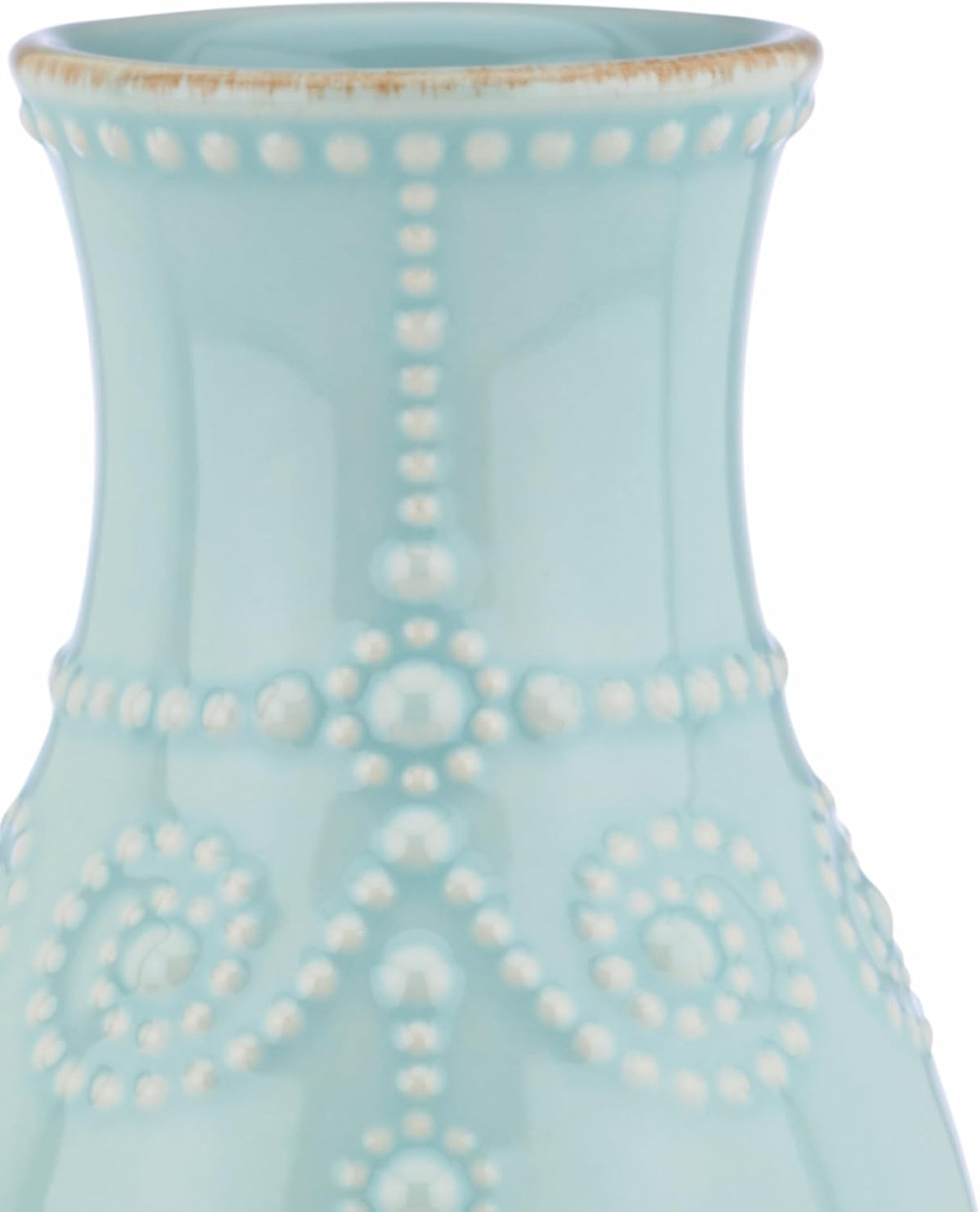 Lenox French Perle Ice Blue 8" Fluted Vase - 869509
