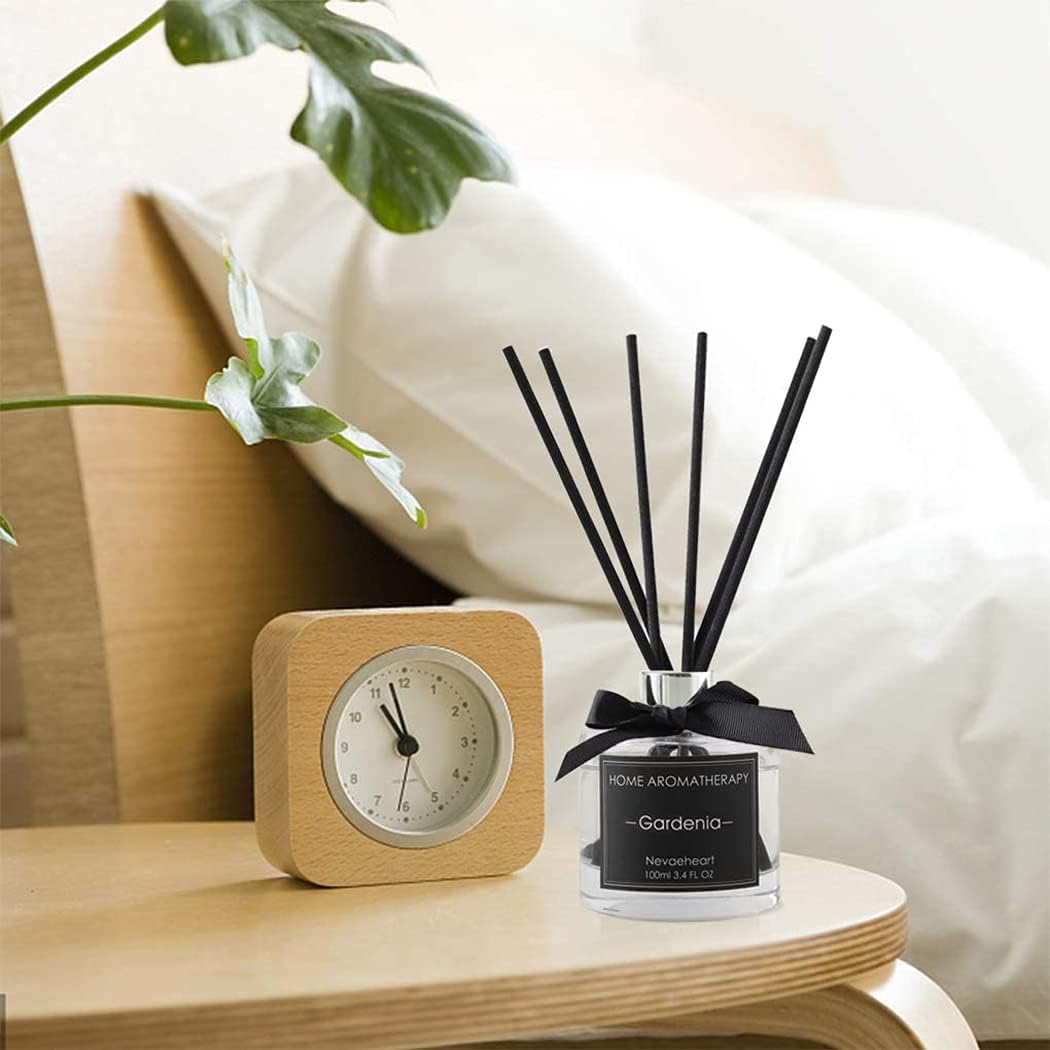 Reed Diffuser Set,Gardenia Reed Diffuser Gifts for Women,3.4oz(100ml) Reed Diffuser with Sticks, Home Fragrance Reed Diffuser for Living Room, Office & Bathroom Shelf