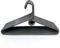 Clothes Hangers 10 Pack Plastic - Heavy Duty Space Saving Coat, Velvet Hangers, Pant Hangers for Closet Organization - Durable Non-Slip, Grey Wardrobe Essentials Bulk Storage