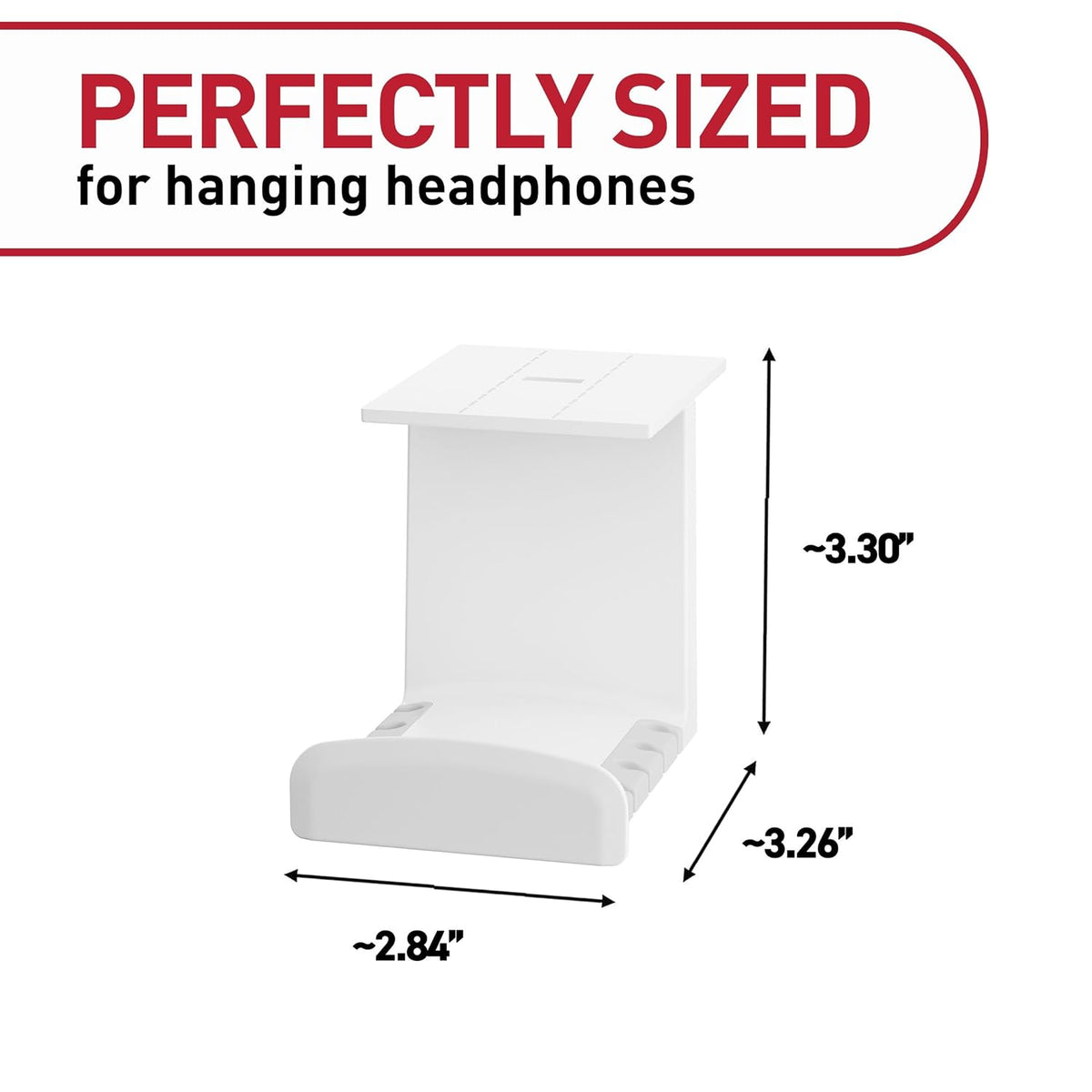 Command Headphone Hanger, 1 Hook, 4 Large Strips