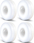 YELKO Motion Sensor Night Light - Plug-in 6000K Cool White Anti-Glare LED Nightlight, Ultra Bright Cozy Soft Glow Not Dazzling for Hallway, Stairs, Garage, Bedroom, Bathroom, Garage, Kitchen, 4 Pack