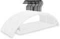 MIZGI Velvet Hangers 50 Pack, Patented Rounded Shoulder Sweater Hangers
