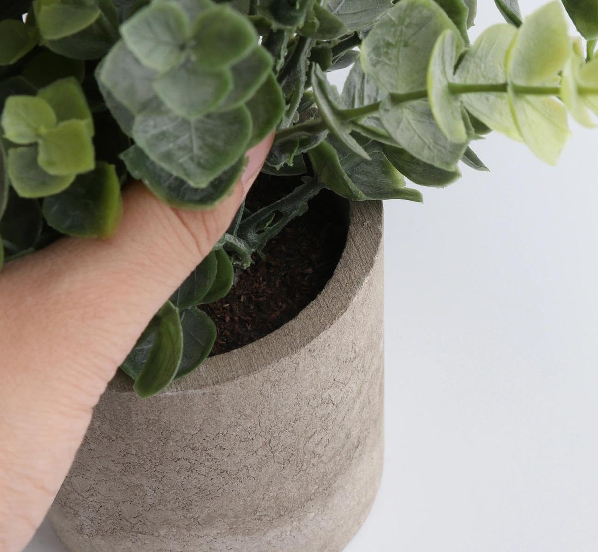 Lemonfilter Fake Plants,3PCS Artificial Plants Indoor Eucalyptus Desk Decor