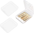 3-Piece Portable Travel Pad Holder - Bathroom Vanity Countertop Storage Organizer - Cotton Ball & Swab Dispenser - Transparent