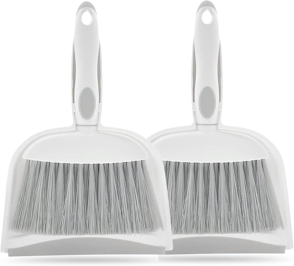 Dust pan Mini Dustpan and Brush Set, Small Broom, Hand Broom, Gray, 2-Pack