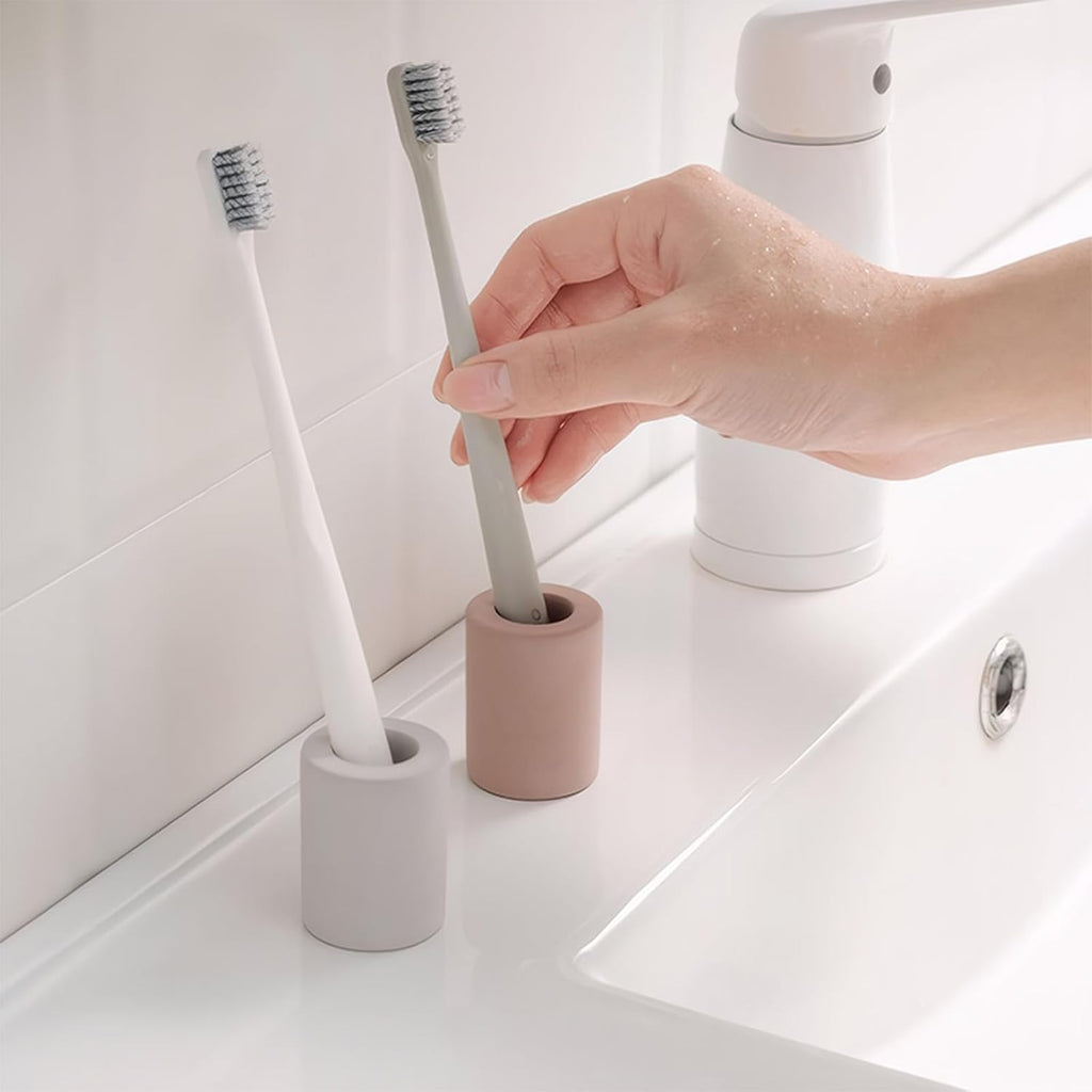 Diatomite Toothbrush Holder, Quick Dry Bathroom Stand