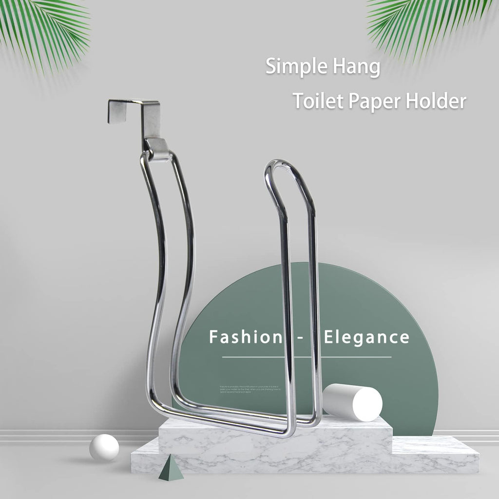 Over the Tank Toilet Paper Holder, Metal Toilet Paper Holder, Chrome