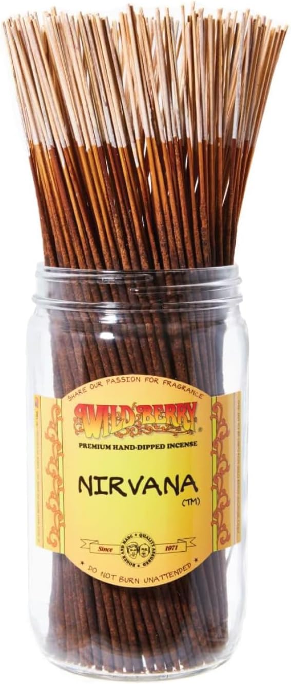 Wild Berry Nirvana 11-Inch Incense Sticks, Hand Dipped, 100 Count