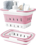 Fammart Plastic Shower Caddy Portable, Bath Basket Cleaning Caddy w/Handle