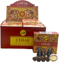 Sreevani Natural Masala Incense Cones and Holder Bundle, 120 Cones Total, Cedar