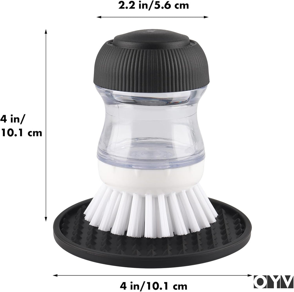 OYV Soap Dispensing Palm Brush Set