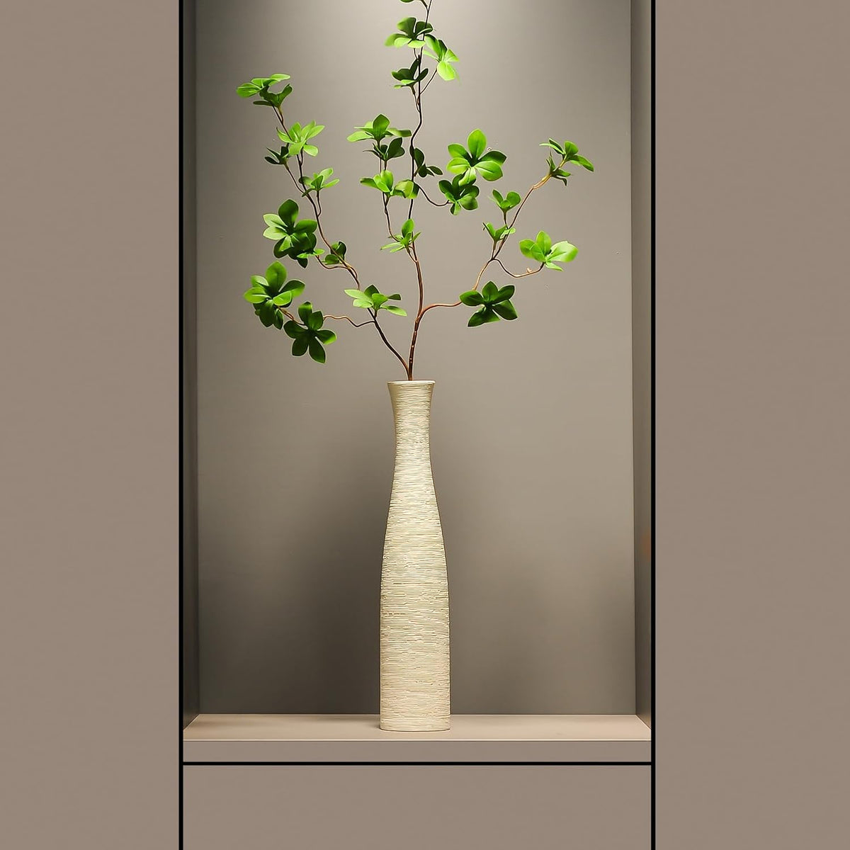 Ceramic Vase Home Decor, 15.7" Tall Flower Vases Modern Rustic Farmhouse