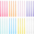 32 Pack Pastel Taper Candles, 10 Inch Colorful Candlestick