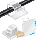 100PCS Cable Clips, Abnii Adhesive Wire Clips Cord Organizer, Large