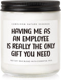 LUMELOOM Boss Gifts for Women, Men - 9oz Lavender Scented Soy Wax Candle