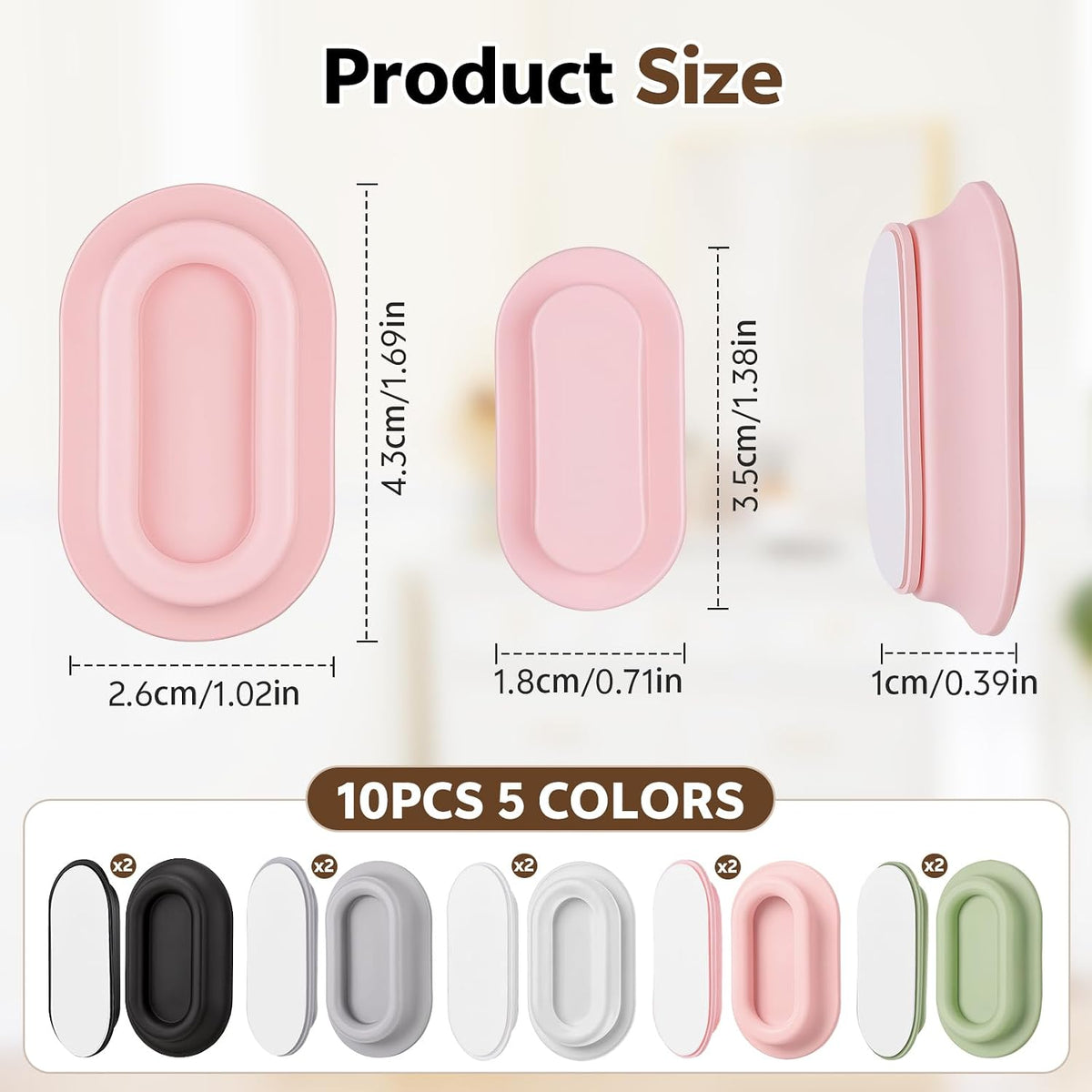 JIANTA 10 Pack Magnetic Remote Control Holder Wall Mount Organizer