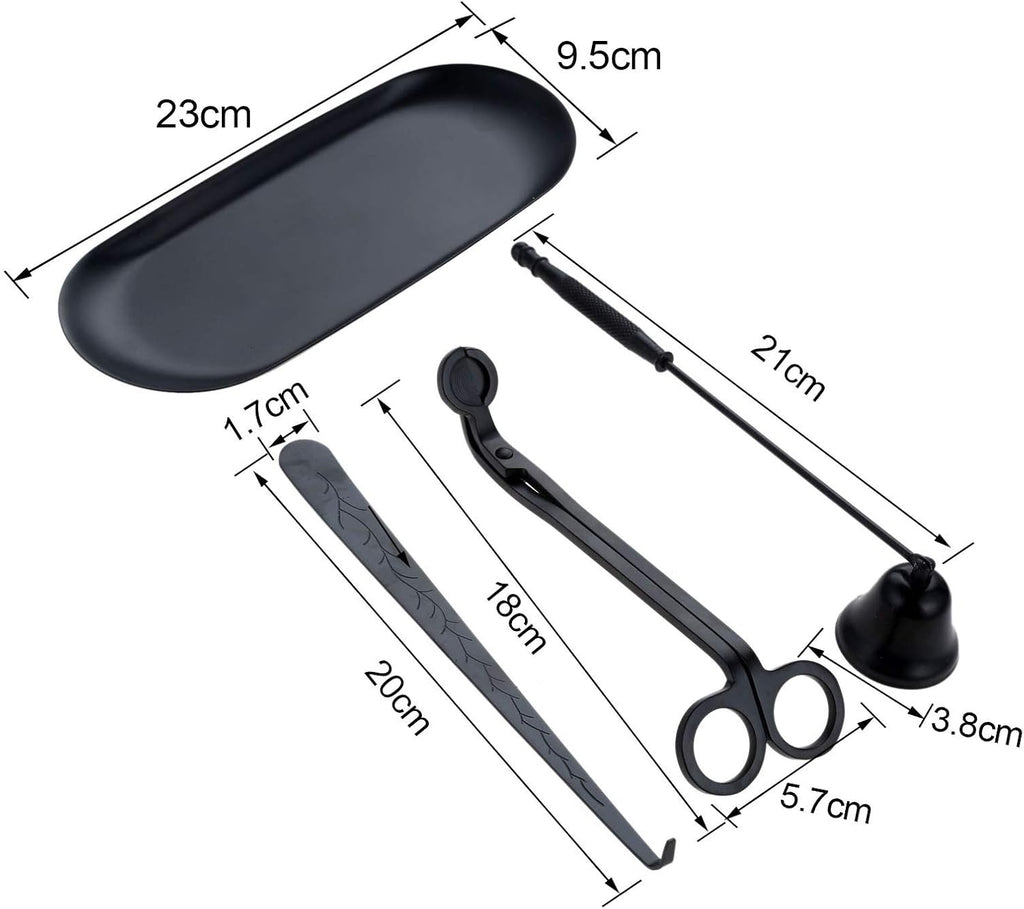4-in-1 Stainless Steel Candle Care Kit for Candle Lovers, Bronze