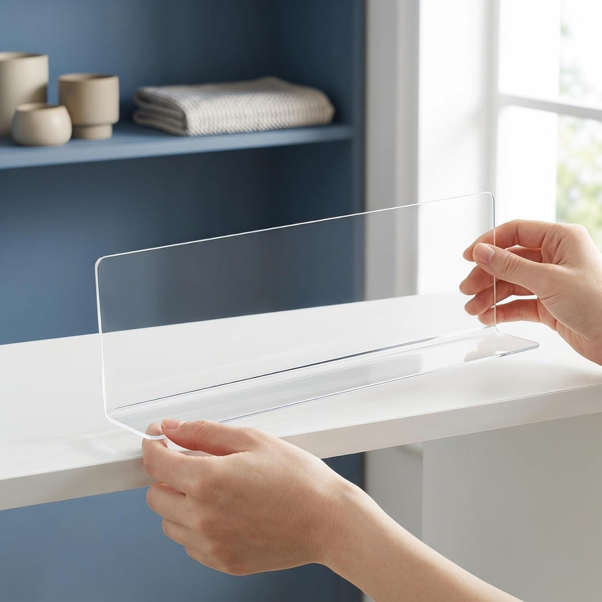 ULTECHNOVO 10-Pack L-Shaped Shelf Dividers 20.00X7.00X3.00cm/7.86X2.75X1