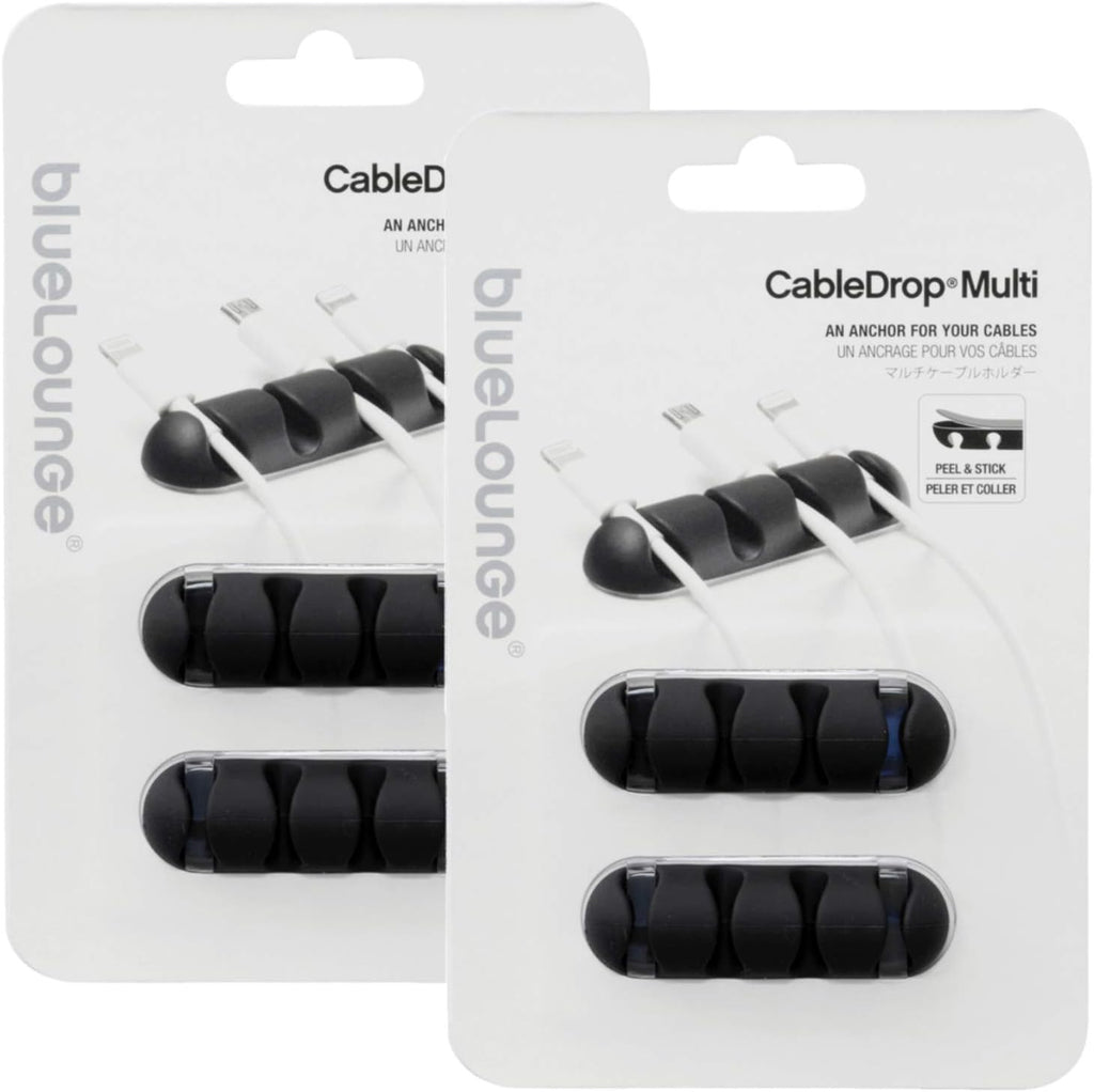Bluelounge Cdmu 'CableDrop Cable Management System Black | - (2 Packs)