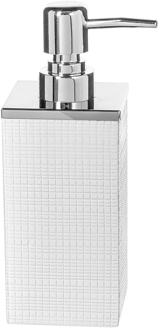 Creative Scents Estella White 4 Piece Resin Bathroom Accessories Set