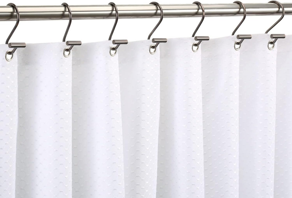 Bronze Shower Curtain Hooks, Rust Proof Shower Curtain Rings for Bathroom, CHICTIE T-Bar Metal Decorative Shower Curtain Hooks Hangers for Shower Curtain Rod,Set of 12
