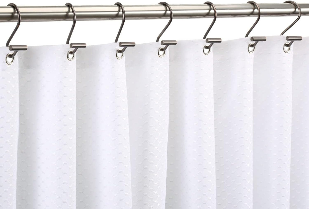 Bronze Shower Curtain Hooks, Rust Proof Shower Curtain Rings for Bathroom, CHICTIE T-Bar Metal Decorative Shower Curtain Hooks Hangers for Shower Curtain Rod,Set of 12