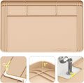 Under Sink Mats for Kitchen Waterproof 34"x22",Khaki