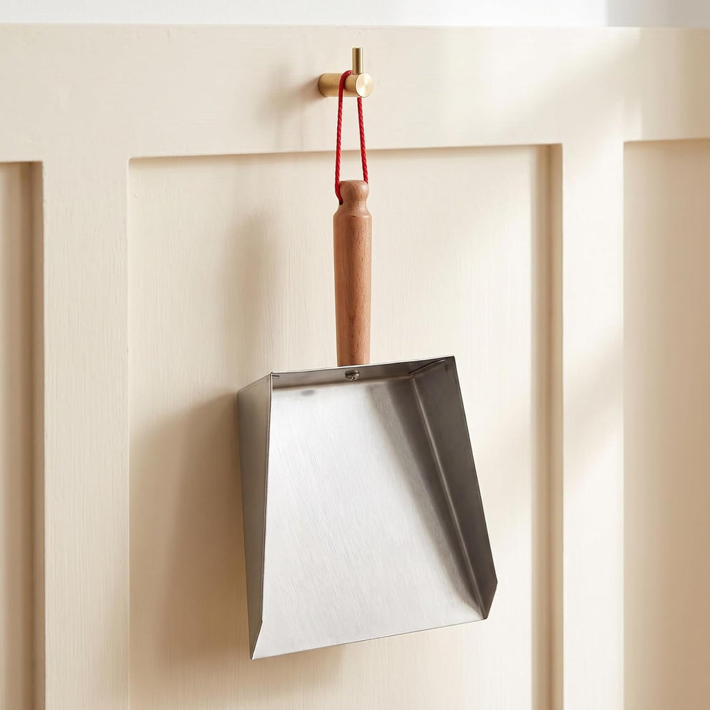 NOLITOY Dust Pan Stainless Steel for Tabletop Counter Cleanups, 8.45 Inches