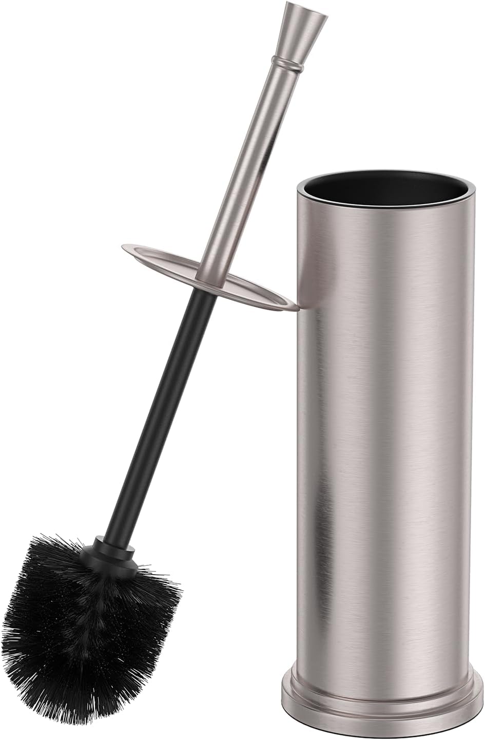 304 Stainless Steel Toilet Brush and Holder Nickel