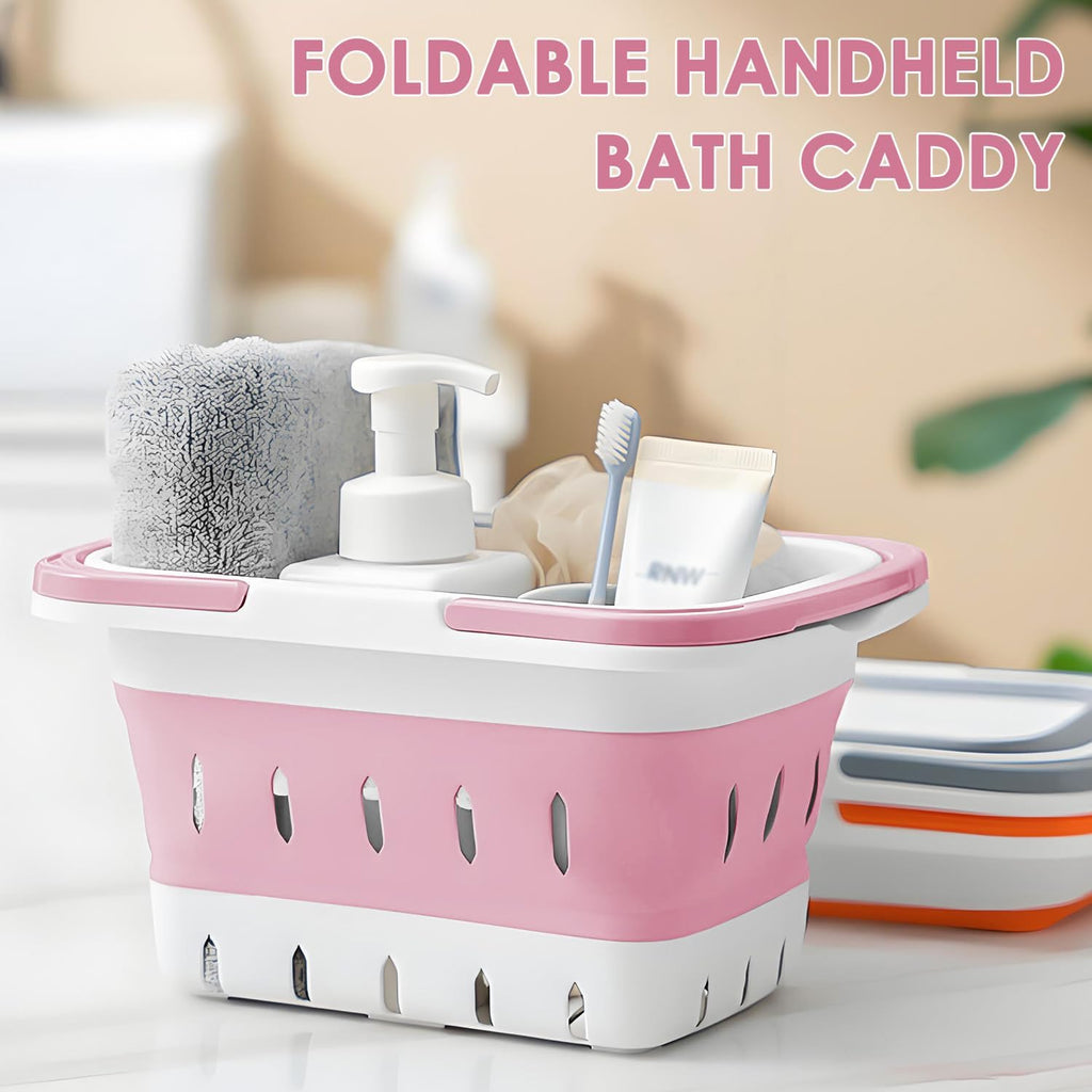 Fammart Plastic Shower Caddy Portable, Bath Basket Cleaning Caddy w/Handle