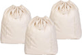 Heavy Duty Laundry Hamper Bags - Extremely Sturdy, Durable Canvas Replacement Laundry Hamper Liner - Works for Round & Square Hampers with Drawstring Closure (3 Pack)