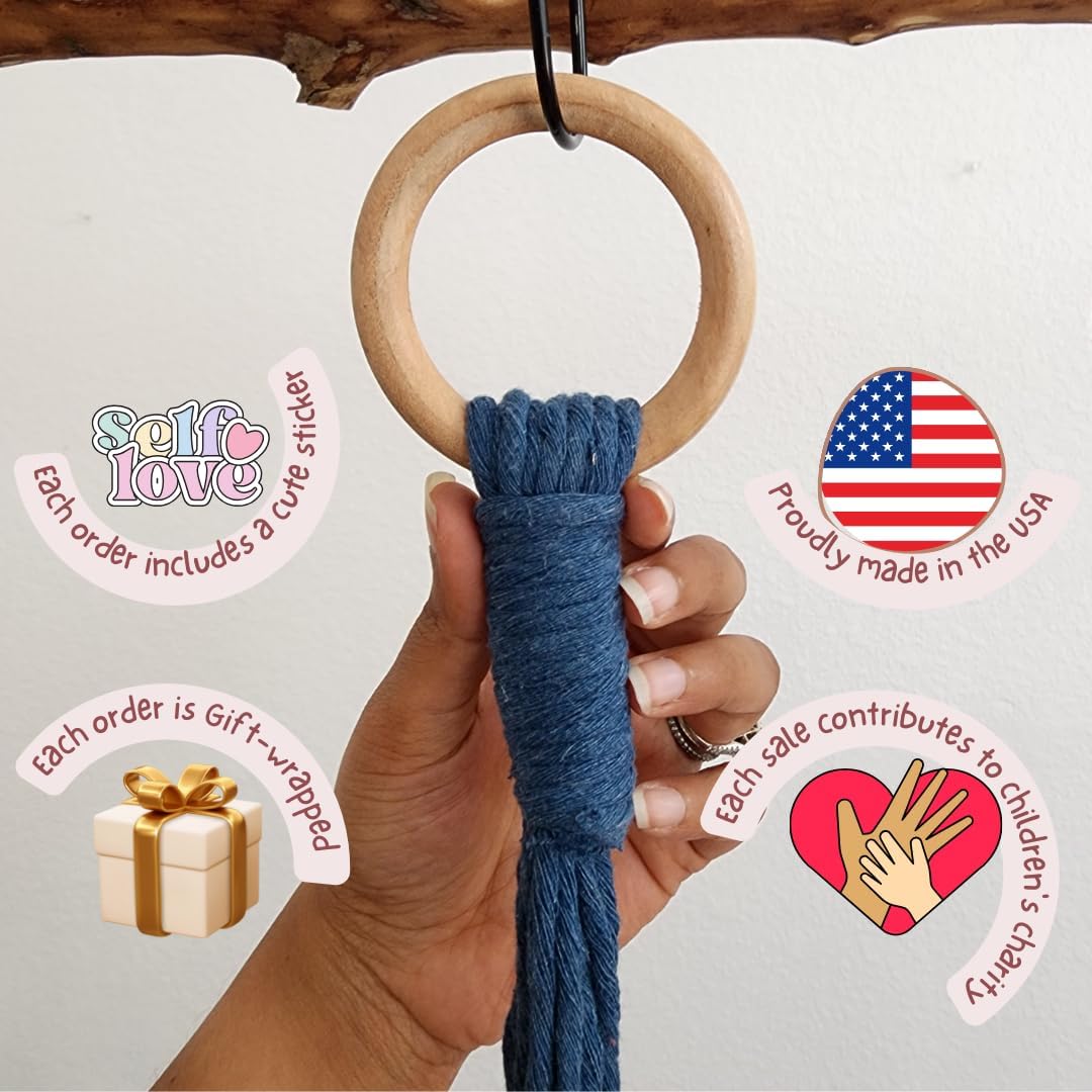 Macrame plant hanger 3ft beaded plant hanger for pots 4-8” for live plants indoor and outdoor decor hanging plant holder Boho décor Plant stand indoor Hanging planter for plant pots (Peacock Blue)