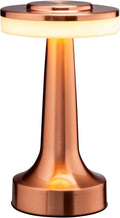 O'Bright Dome Cordless Rechargeable LED Mushroom Table Lamp, Rose Gold