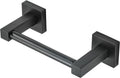 WOLIBEER Black Toilet Paper Holder, Matte Bathroom Toilet Roll Holder, Double Post Pivoting Modern Tissue Hanger Wall Mount for Bath Toilet Kitchen Stainless Steel
