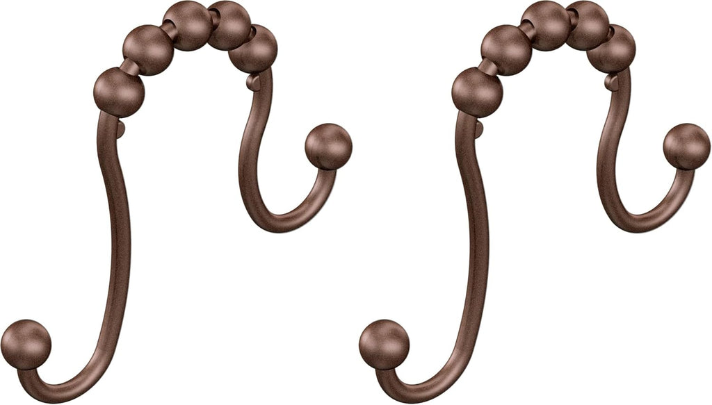 Moen SR2201OWB Shower Curtain Rings (Pack of 24), Bronze