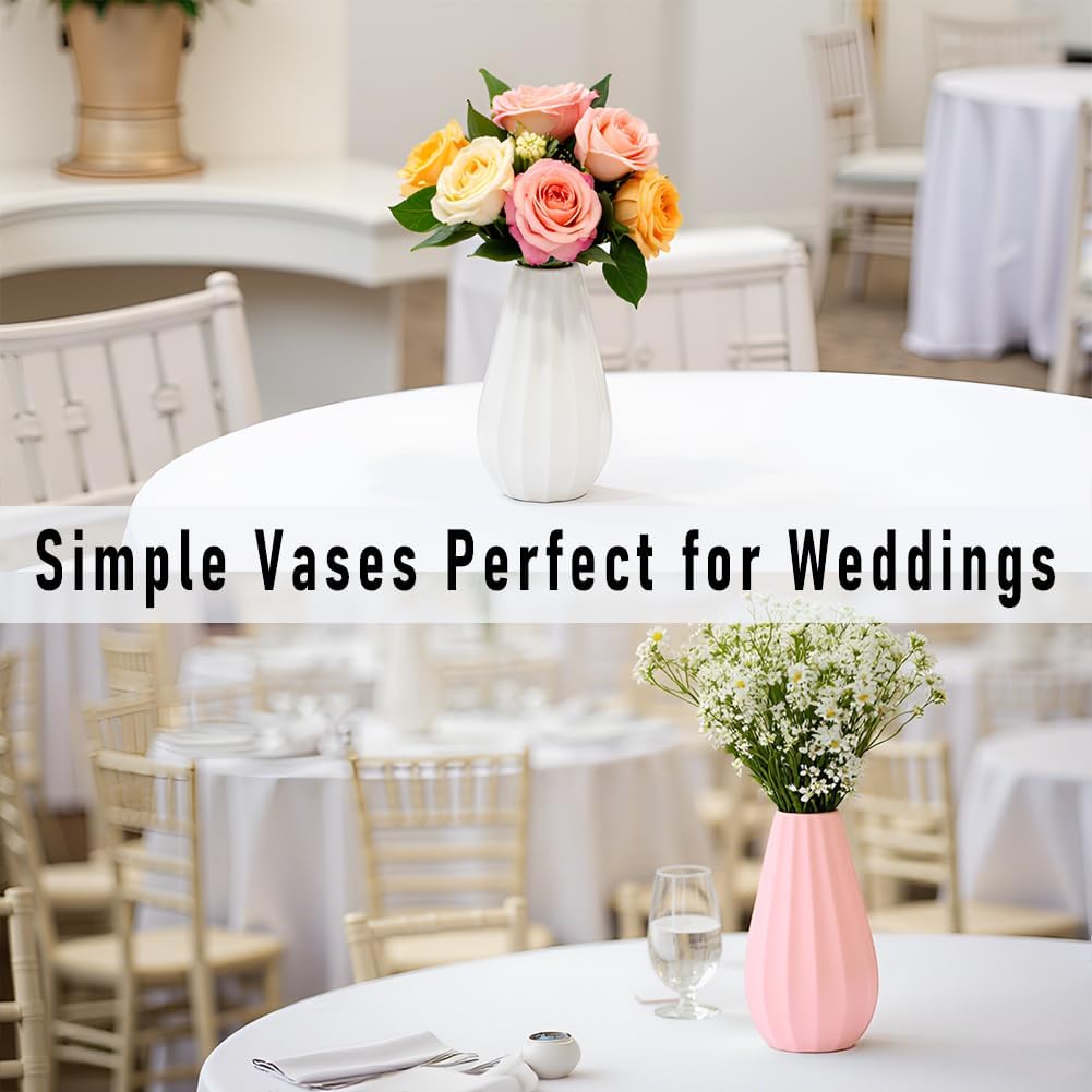 Blue Classic Elegant Ceramic Vase 7.1 inch for Wedding Valentine for Women