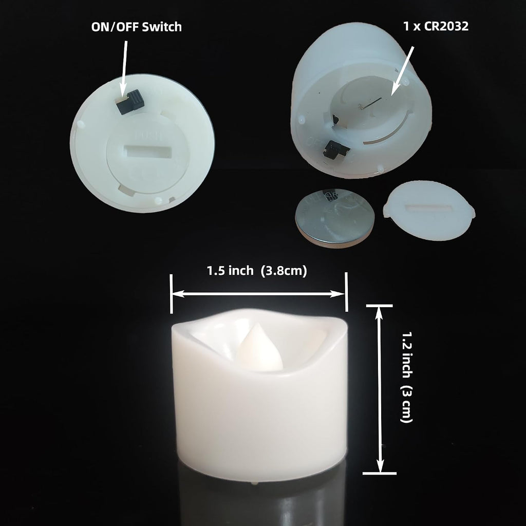 iZAN 12 PCS Color Changing Battery Operated Flameless LED Tealight Candles