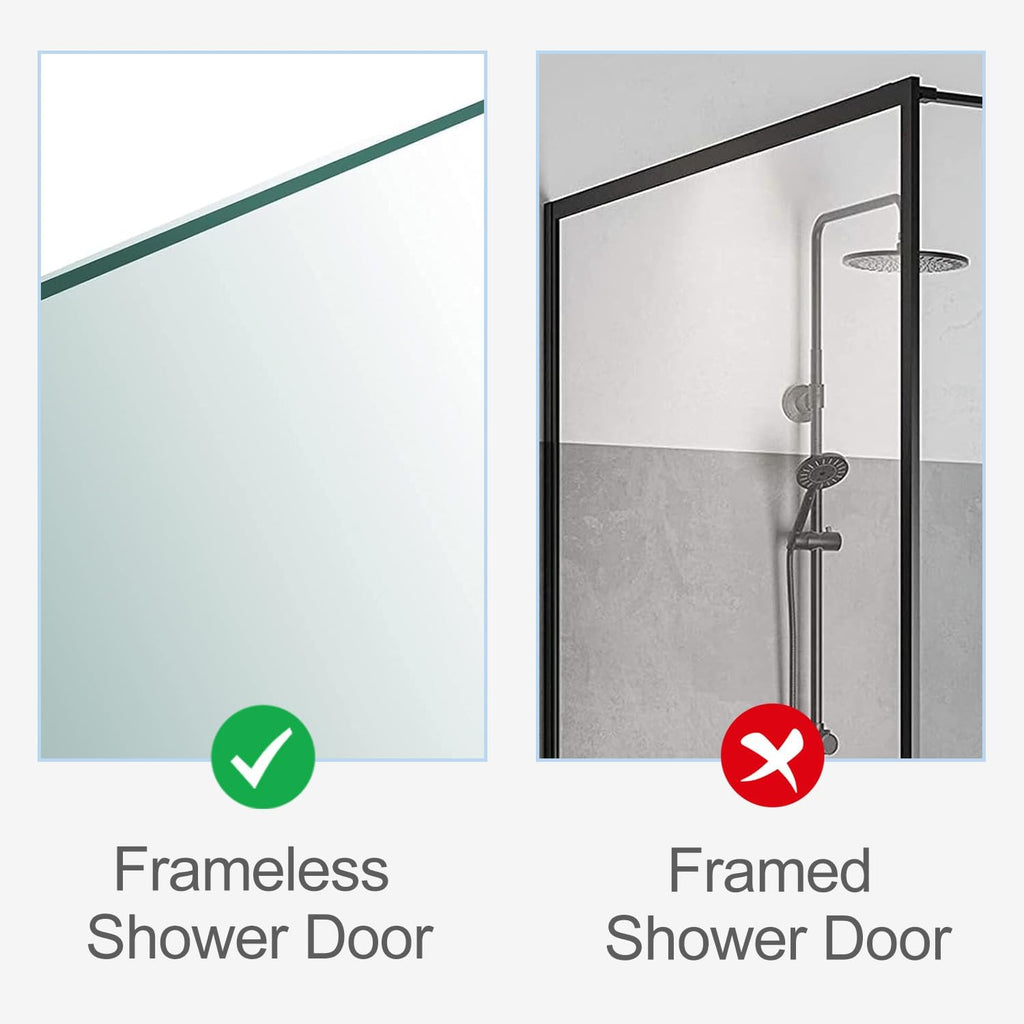 Taozun Shower Door Hooks, 3-Pack Towel Hooks for Bathroom Frameless Glass Door, Shower Squeegee Hook, Silver, Stainless Steel