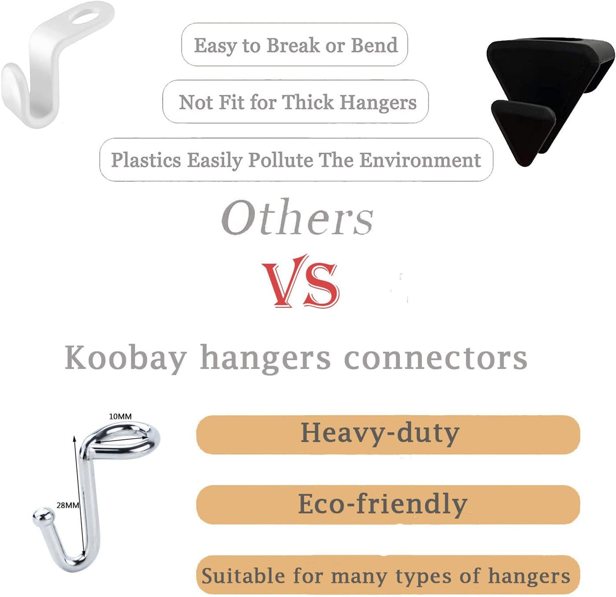 Clothes Hanger Connector Hooks, 36PCS, Clothes Hanger Organizer Mini Space Saving Extender Cascading Connection Hooks for Wooden Metal Plastic Hangers (Silver)