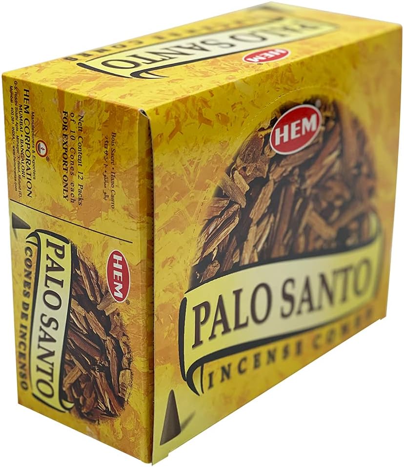 Palo Santo Incense Cones and Burner Holder Bundle from Hem Incense Trumiri for Smudging and Aroma