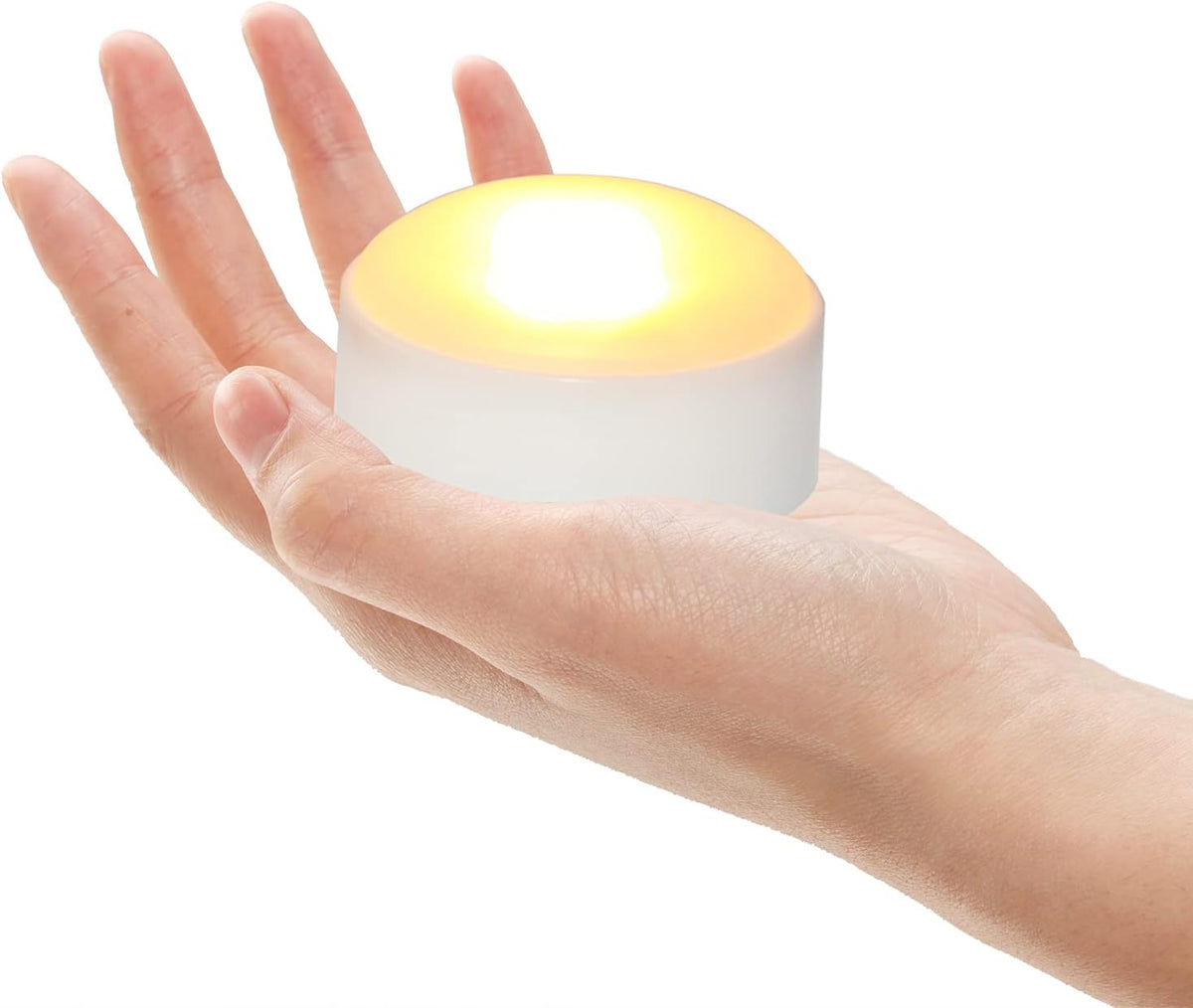 Halloween Pumpkin Battery Operated Flameless LED Candles w Remote, White