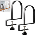 Metal Book Ends for Shelves - Heavy Duty Adjustable Bookends Clamped Metal Book Organizer Storage Holders, Non-Skid Bookends Stoppers